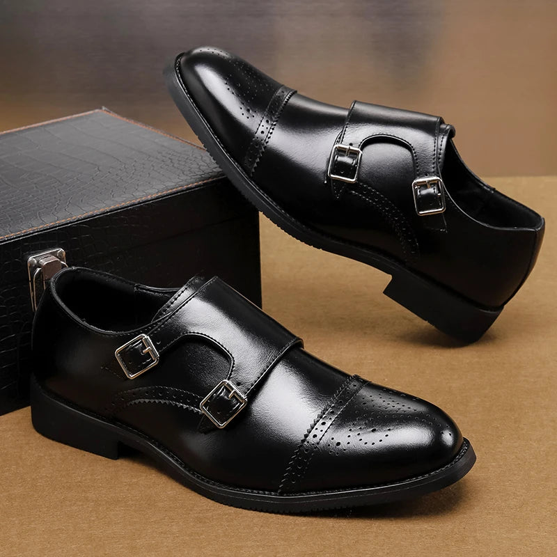 Henry Collins Leather Monk Shoe