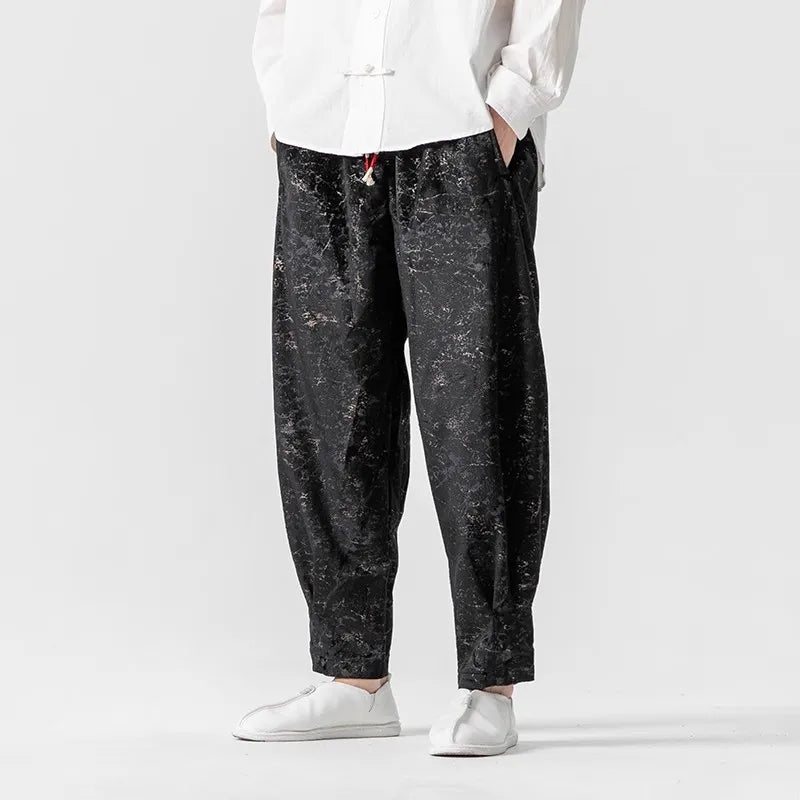 Jacob Mason Marble Velvet Pants