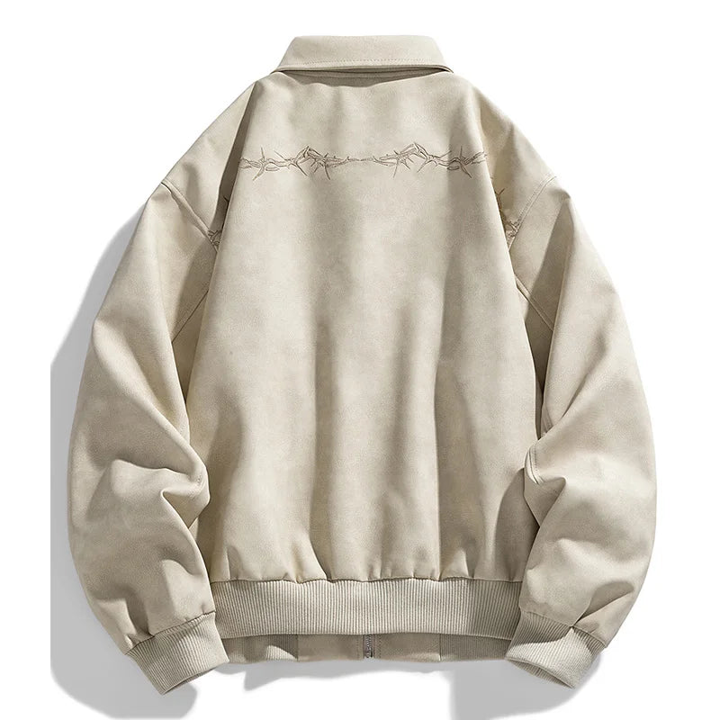 Jack Harrington Embroidered Leather Jacket