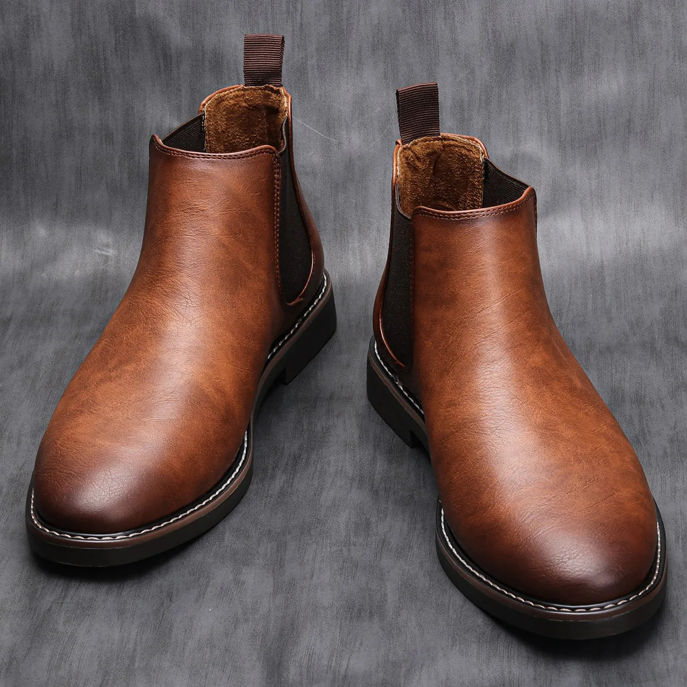 Jacob Mason Leather Chelsea Boots