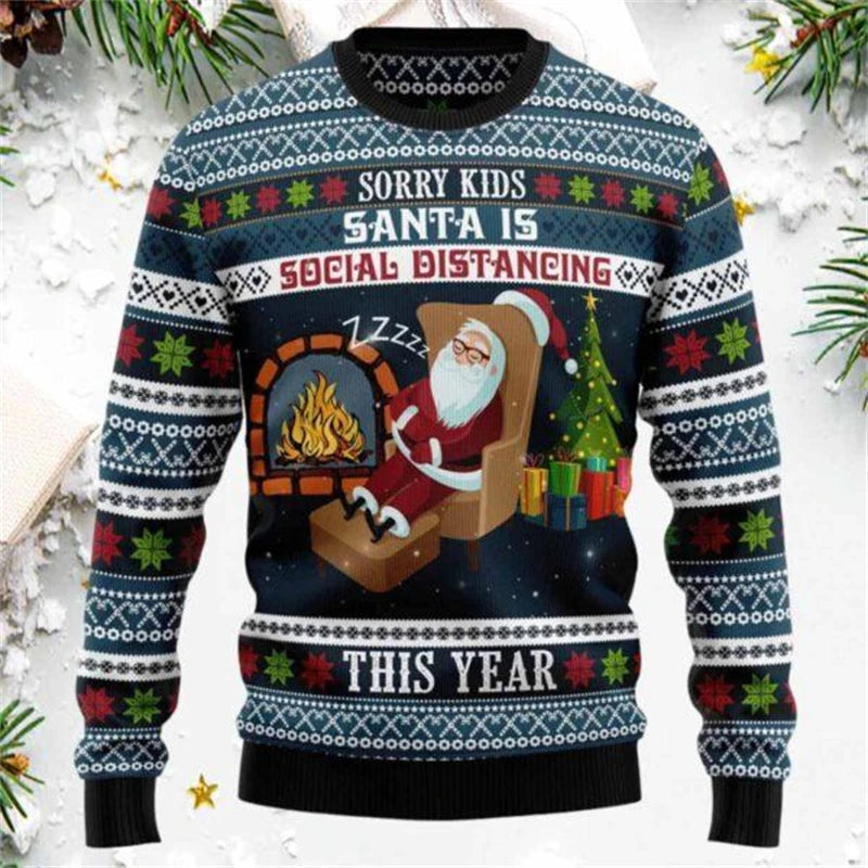 Funny Santa Claus Sweaters For Christmas