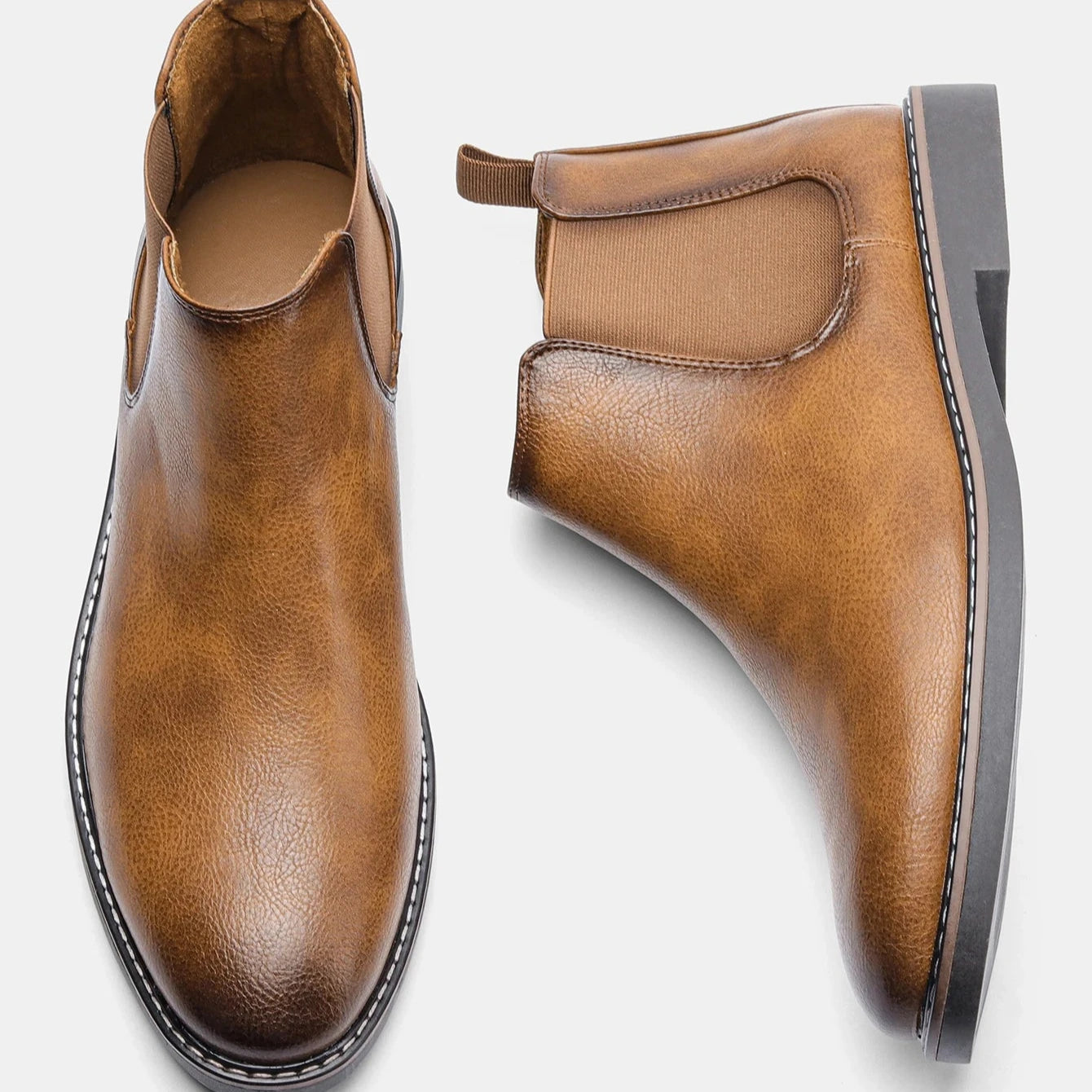 Jacob Mason Leather Chelsea Boots