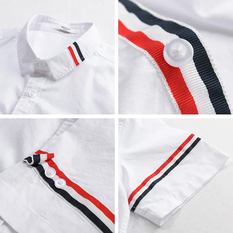 Marc Don Striped Cotton Shirt