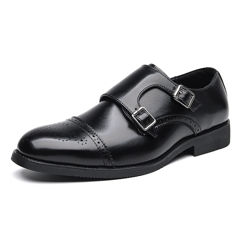 Henry Collins Leather Monk Shoe