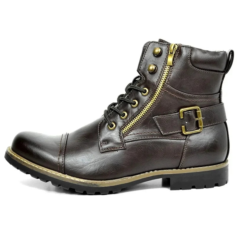 Dan Wellington Lace-up Leather Boots