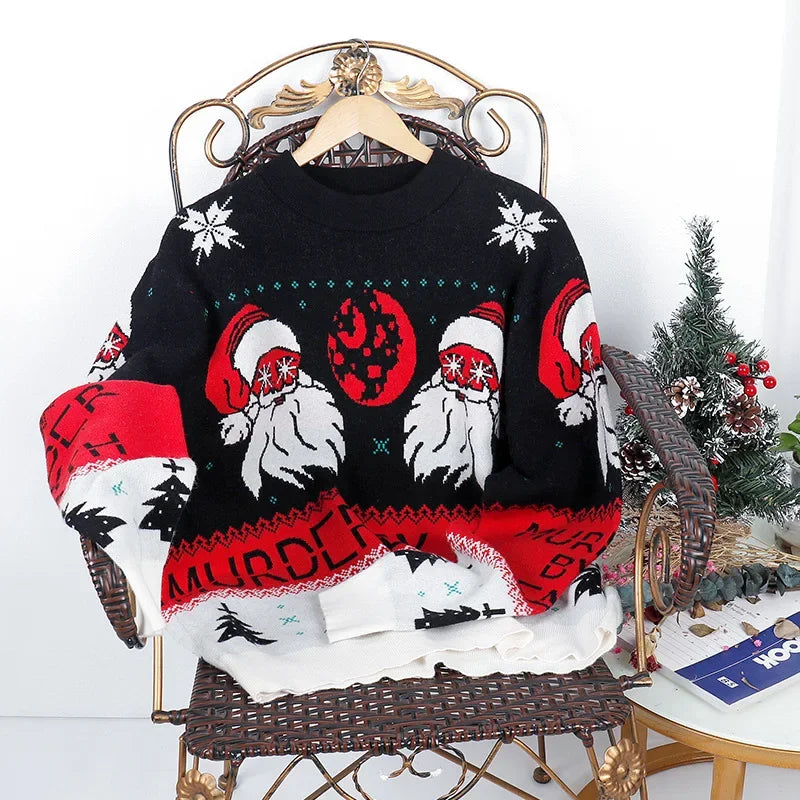 Holly Knit Christmas Sweater