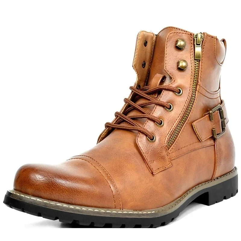 Dan Wellington Lace-up Leather Boots