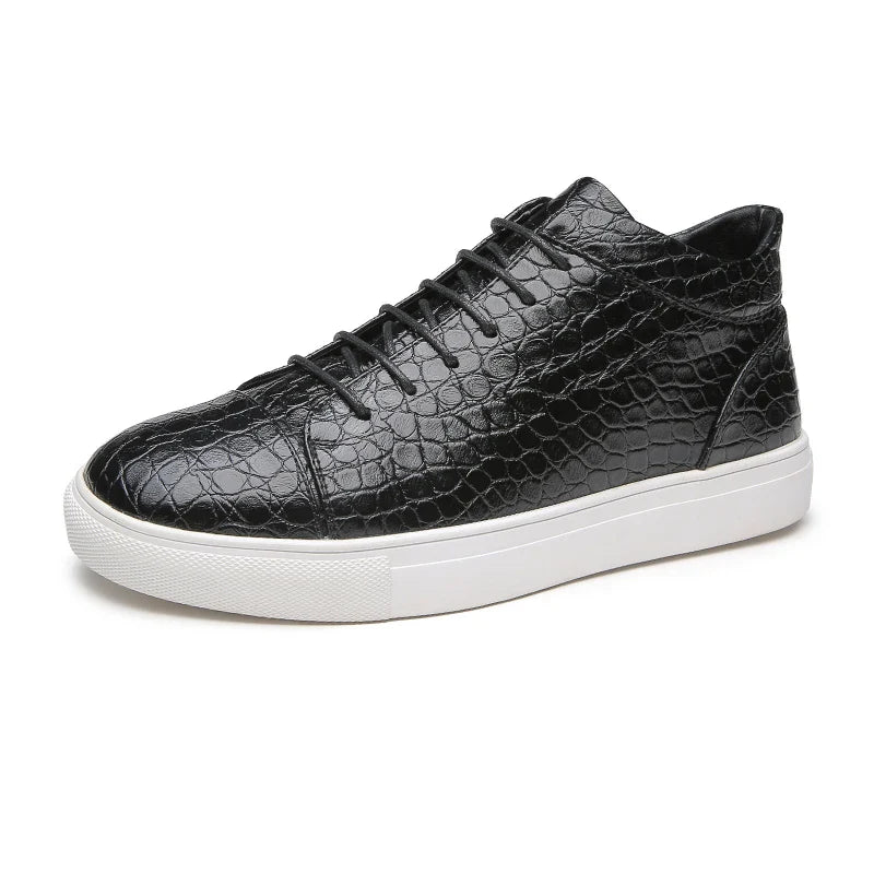 Montreal Croc-Embossed Sneakers