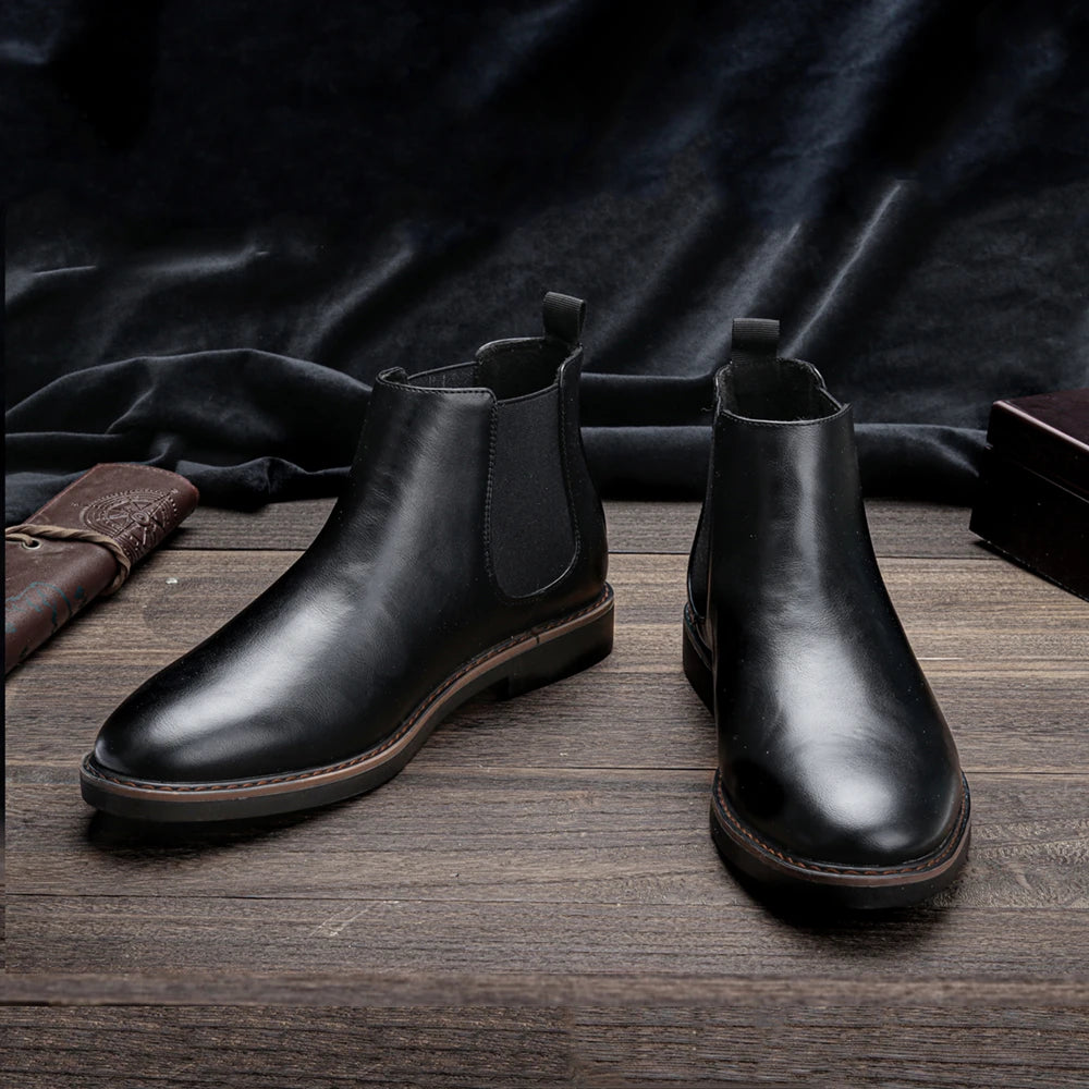 Jacob Mason Leather Chelsea Boots