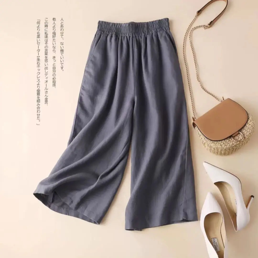 Theresa Wide-leg Linen Pants