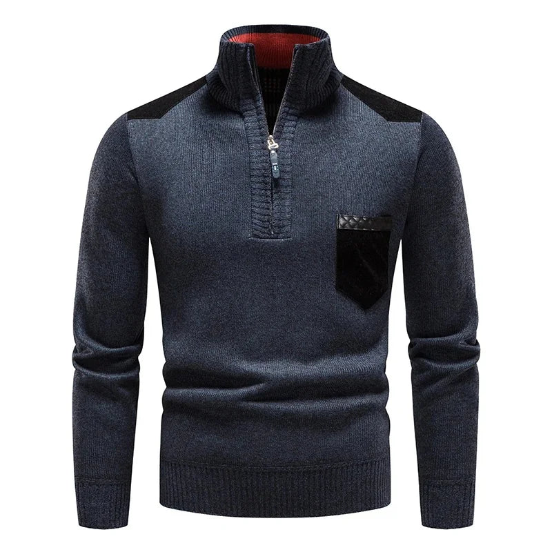 Renzo Wool Half-Zip Sweater