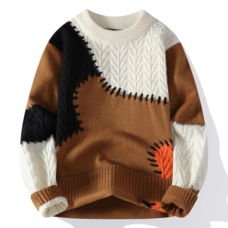 Montreal Patchwork Wool Sweater
