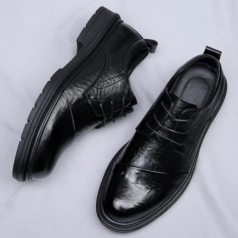 Henry Collins Leather Derby Shoes