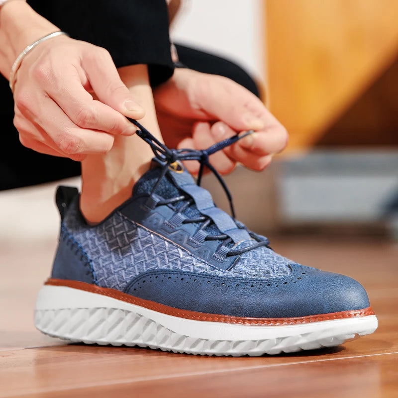 Logan Pierce Textured Sneakers