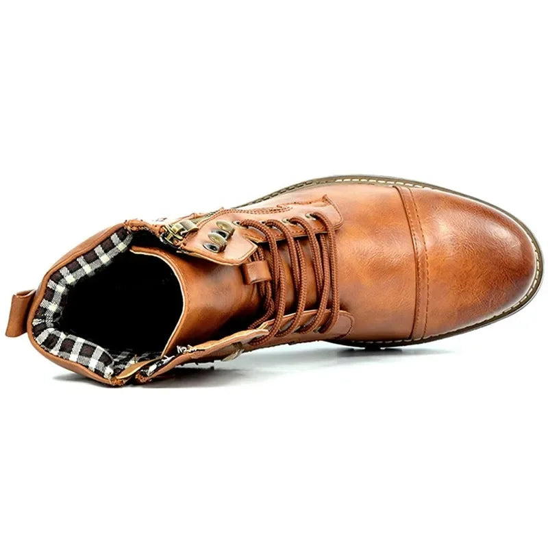 Dan Wellington Lace-up Leather Boots