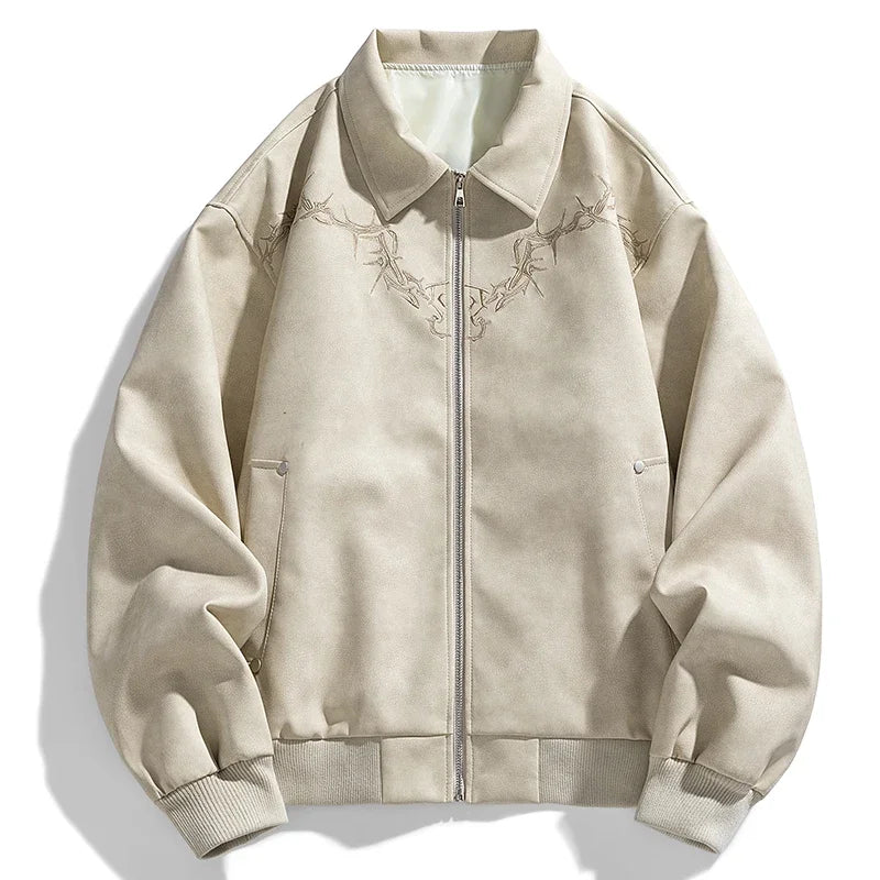 Jack Harrington Embroidered Leather Jacket