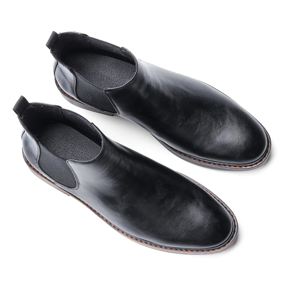 Jacob Mason Leather Chelsea Boots