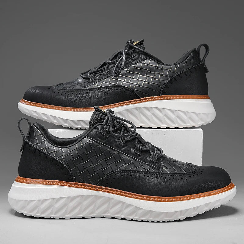 Logan Pierce Textured Sneakers