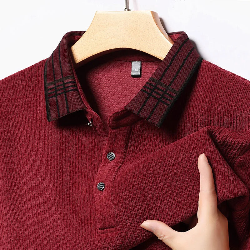 Marc Harrison Long-Sleeve Polo