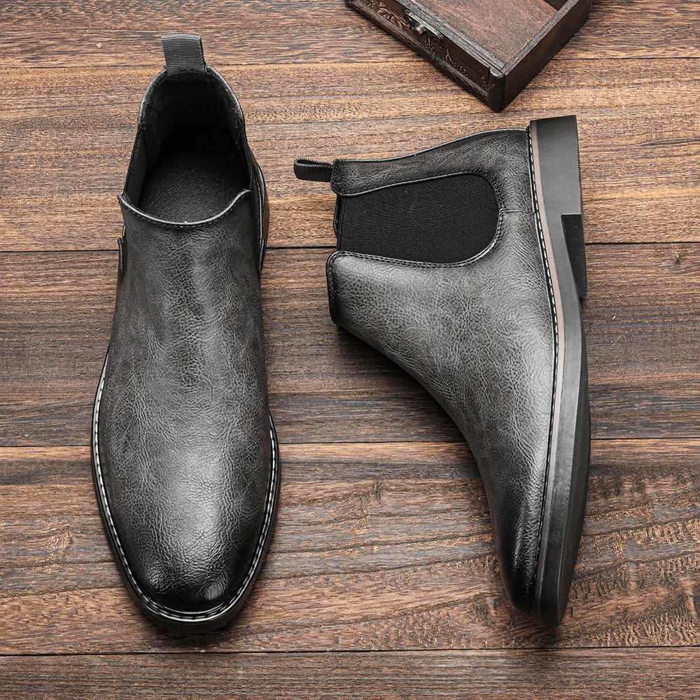Jacob Mason Leather Chelsea Boots