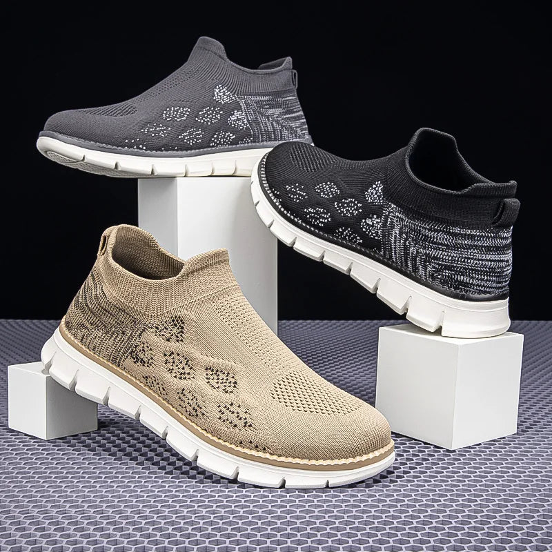 Logan Pierce Knit Sneakers