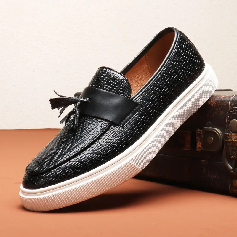 Logan Pierce Leather Loafers