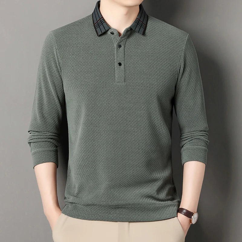 Marc Harrison Long-Sleeve Polo