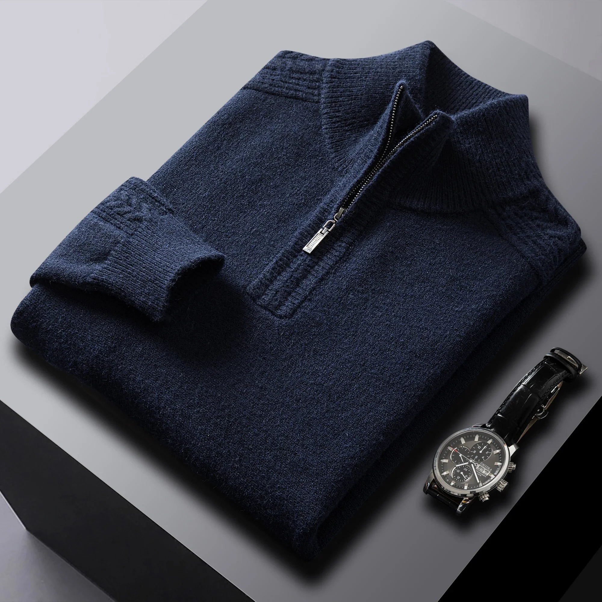 Heritage Half-Zip Wool Sweater