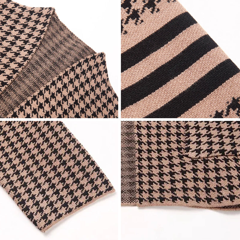 Renzo Houndstooth Cardigan