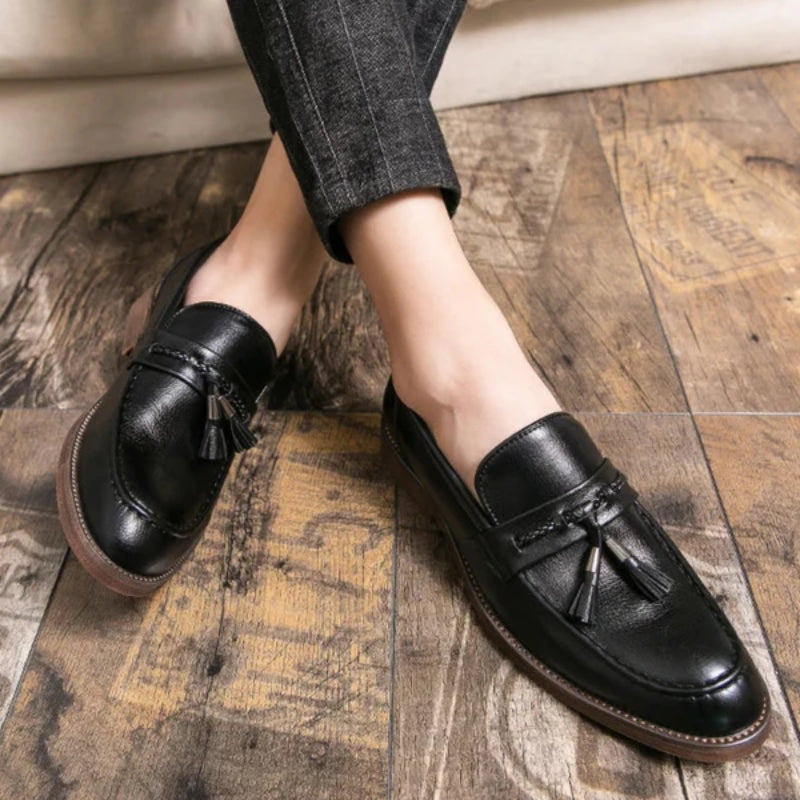 Richmond Leather Tassel Loafers