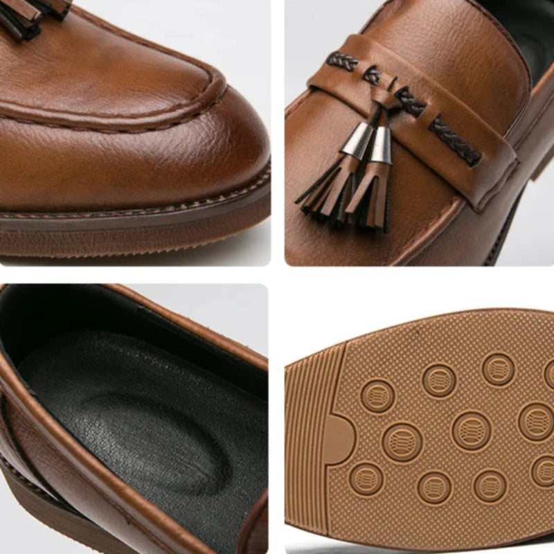 Richmond Leather Tassel Loafers