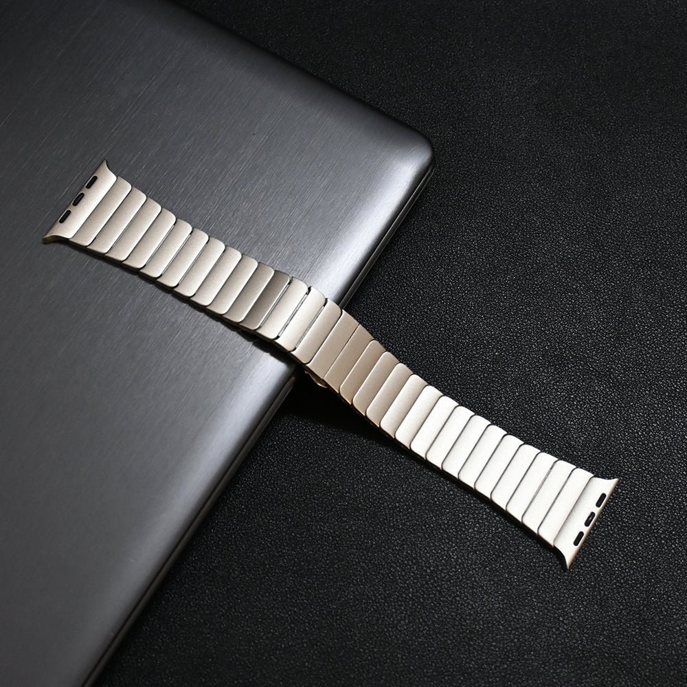 Renzo Stainless Steel Link Apple Watch Band