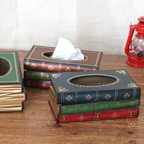 Retro Book Tissue Holder