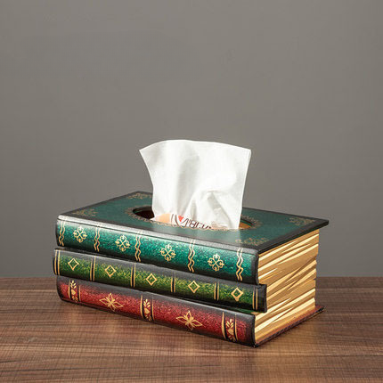 Retro Book Tissue Holder