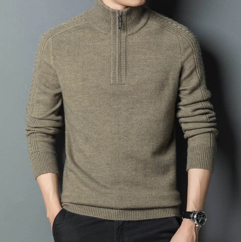 Heritage Half-Zip Wool Sweater