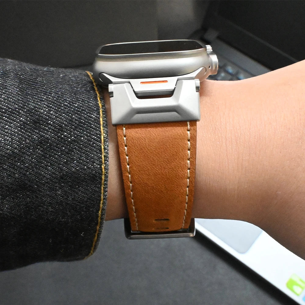 Montclair Genuine Leather Apple Watch Band
