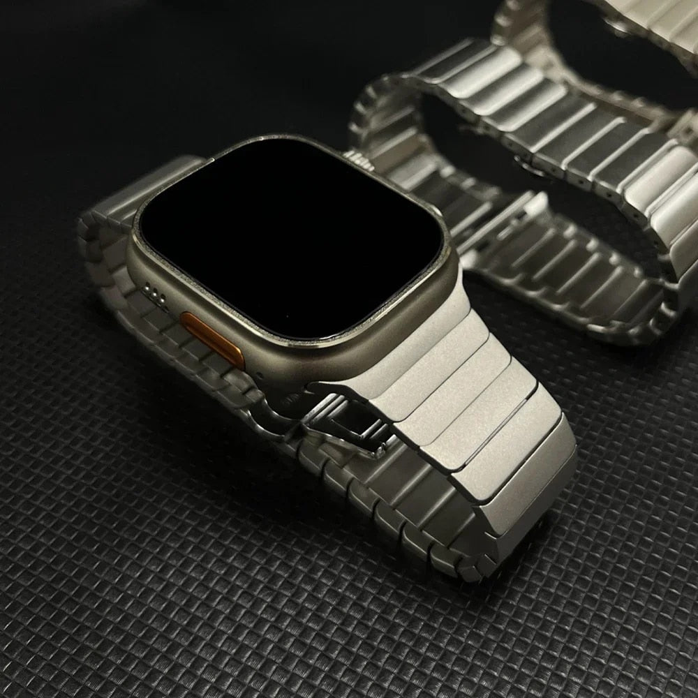 Renzo Stainless Steel Link Apple Watch Band