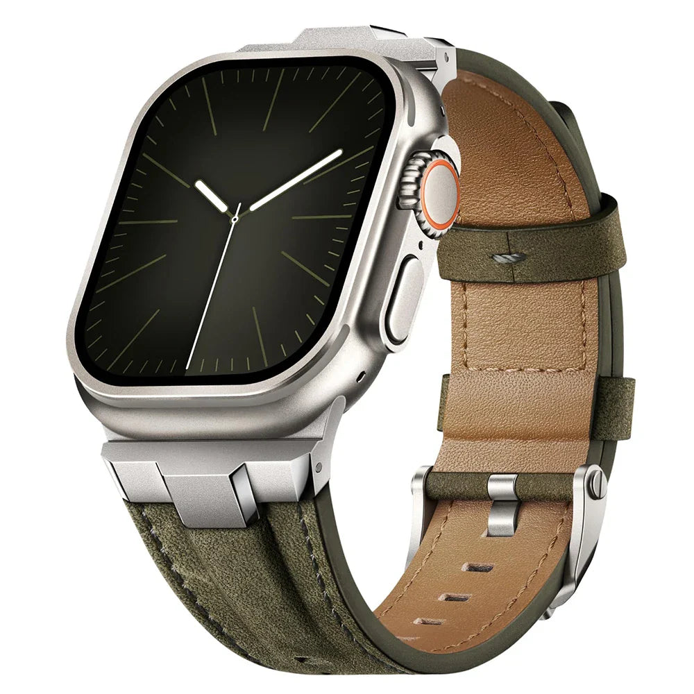 TitaniumStyle Leather Apple Watch Band