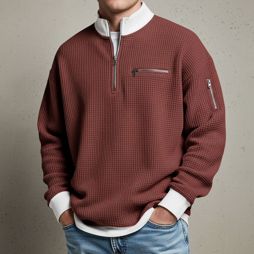 Jacob Mason Waffle Knit Sweater