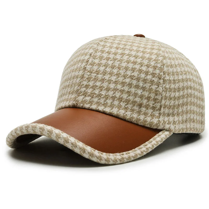 Montreal Houndstooth Wool Cap
