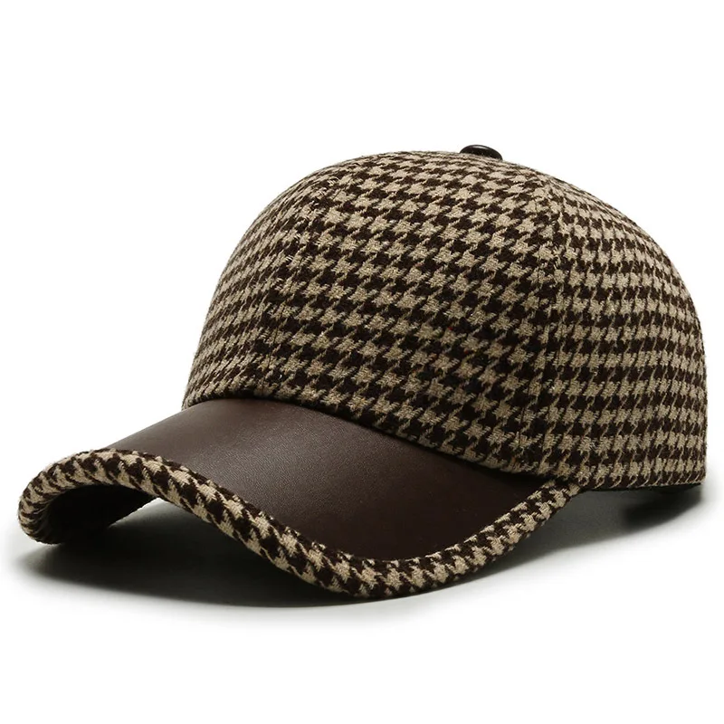 Montreal Houndstooth Wool Cap