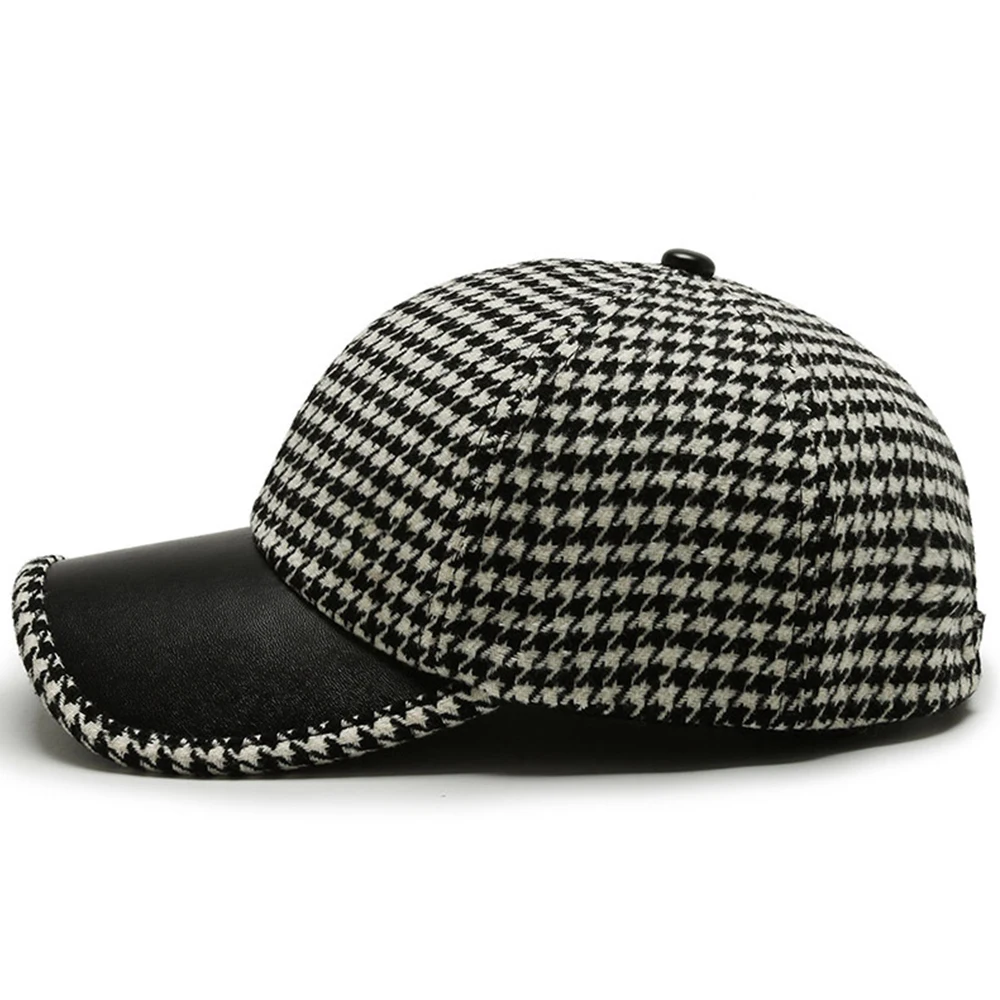 Montreal Houndstooth Wool Cap