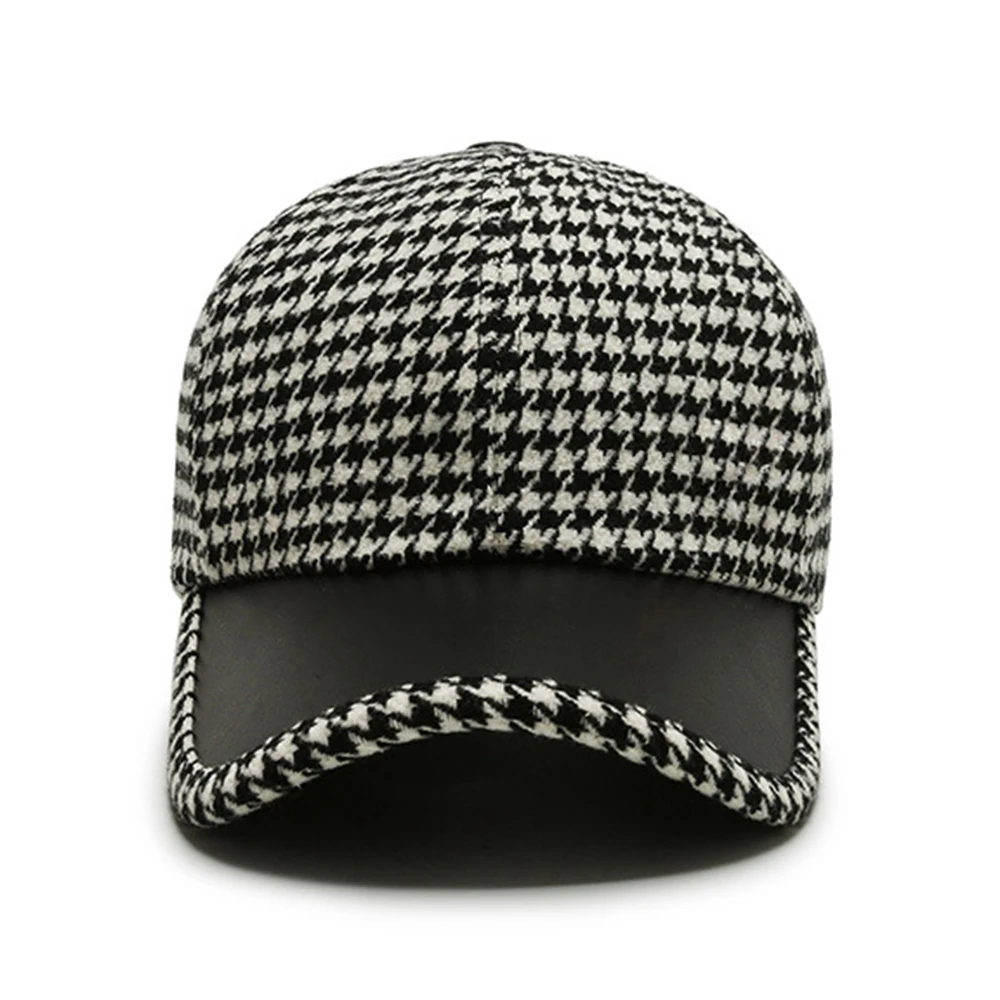 Montreal Houndstooth Wool Cap
