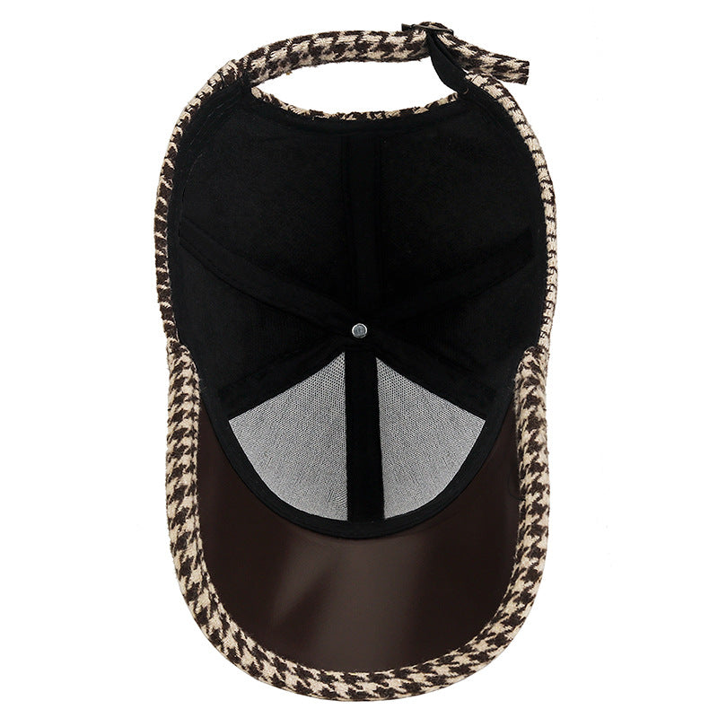 Montreal Houndstooth Wool Cap