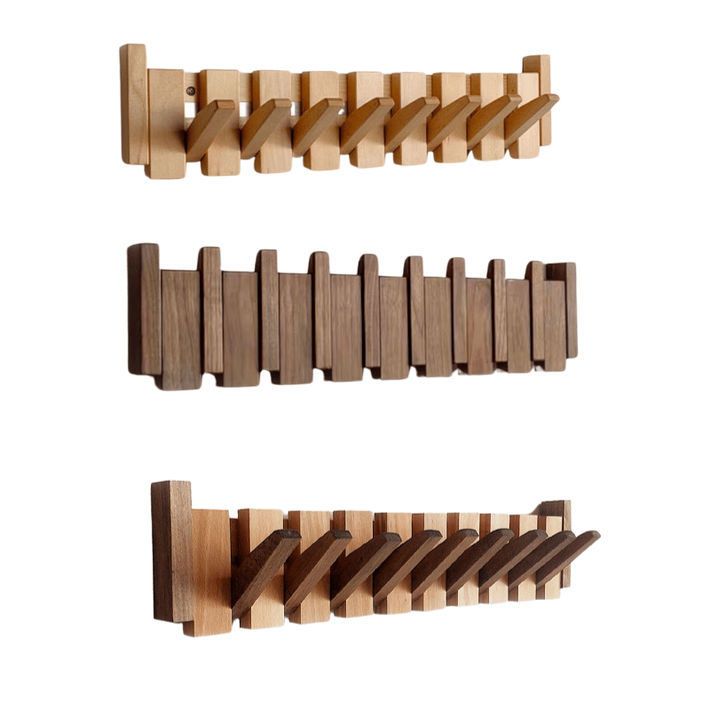 Artisan Wooden Piano Key Coat Rack