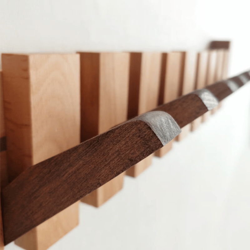 Artisan Wooden Piano Key Coat Rack