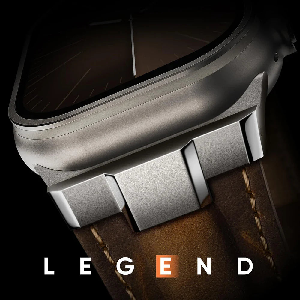 TitaniumStyle Leather Apple Watch Band