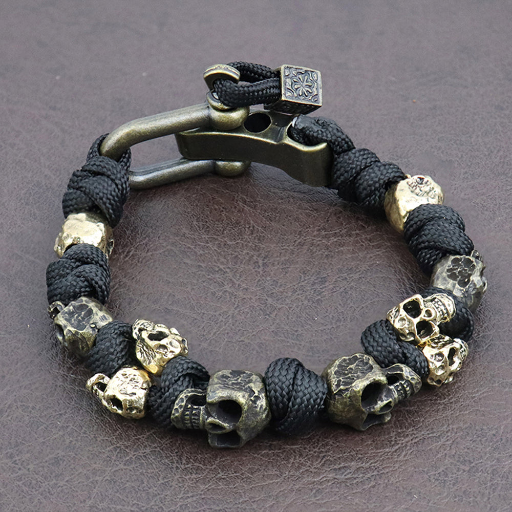 Jace Cole Forged Skull Bracelet