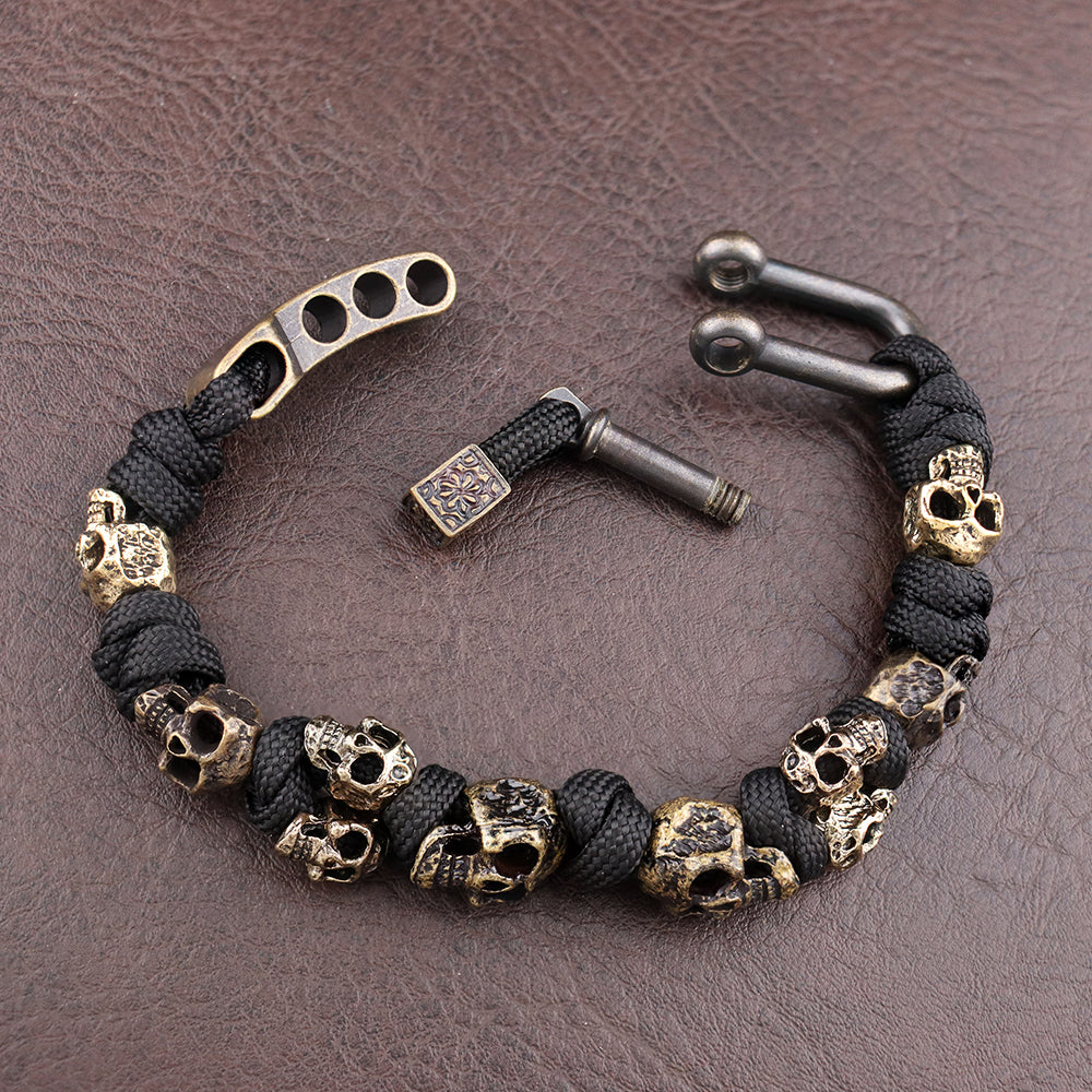 Jace Cole Forged Skull Bracelet
