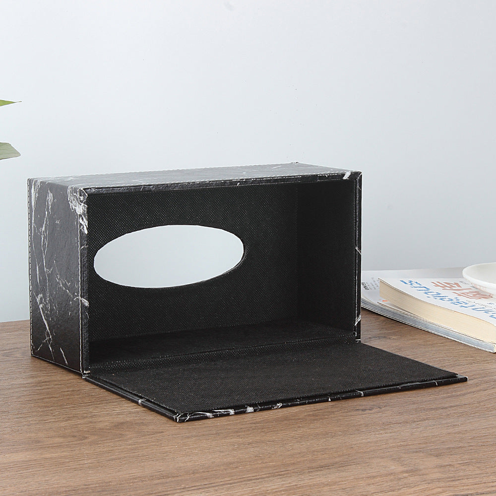 Craftsman Marble Tissue Box Holder